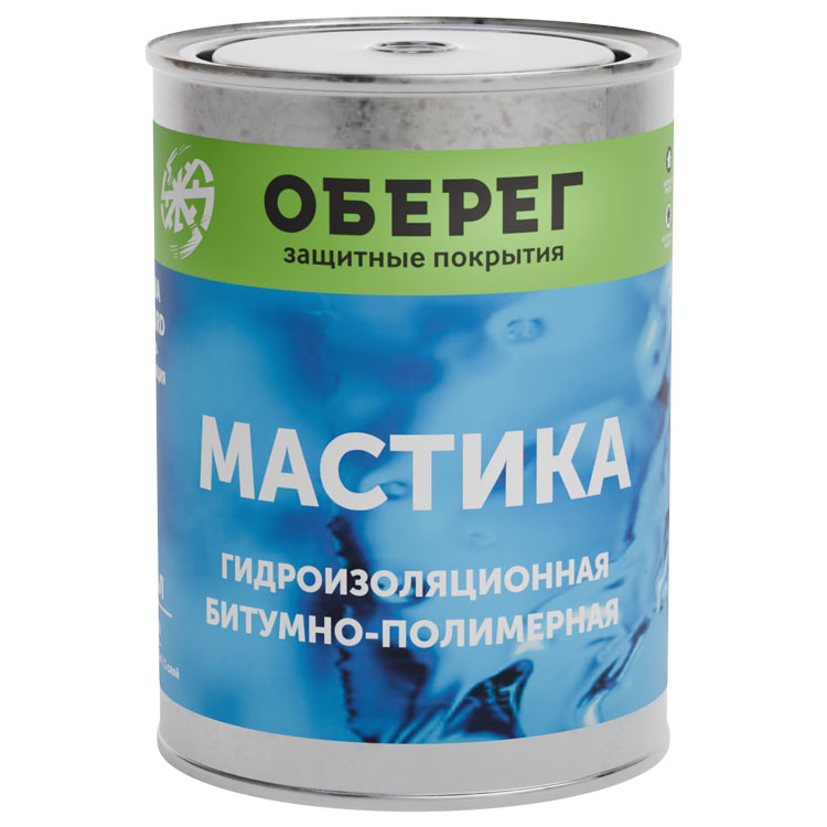 AquaGuard Мастика битумно-полимерная гидроизоляционная 1 л