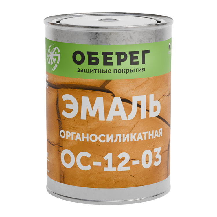 TermoGuard Эмаль органосиликатная ОС-12-03, 1 кг, белая