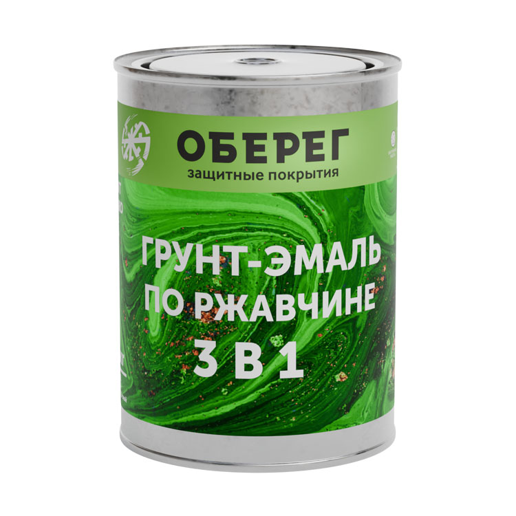 PaintGuard Грунт-эмаль по ржавчине 3в1 1 кг белая