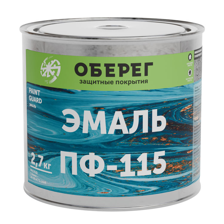 PaintGuard Эмаль ПФ-115 2,7 кг красно-коричневая